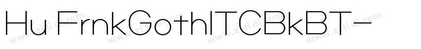 Hu FrnkGothITCBkBT字体转换